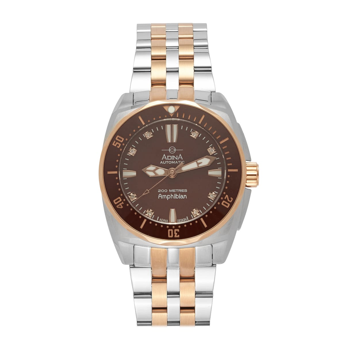 Automatic Amphibian Ladies Diamond Set* Dress Dive Watch CT111 MBXB