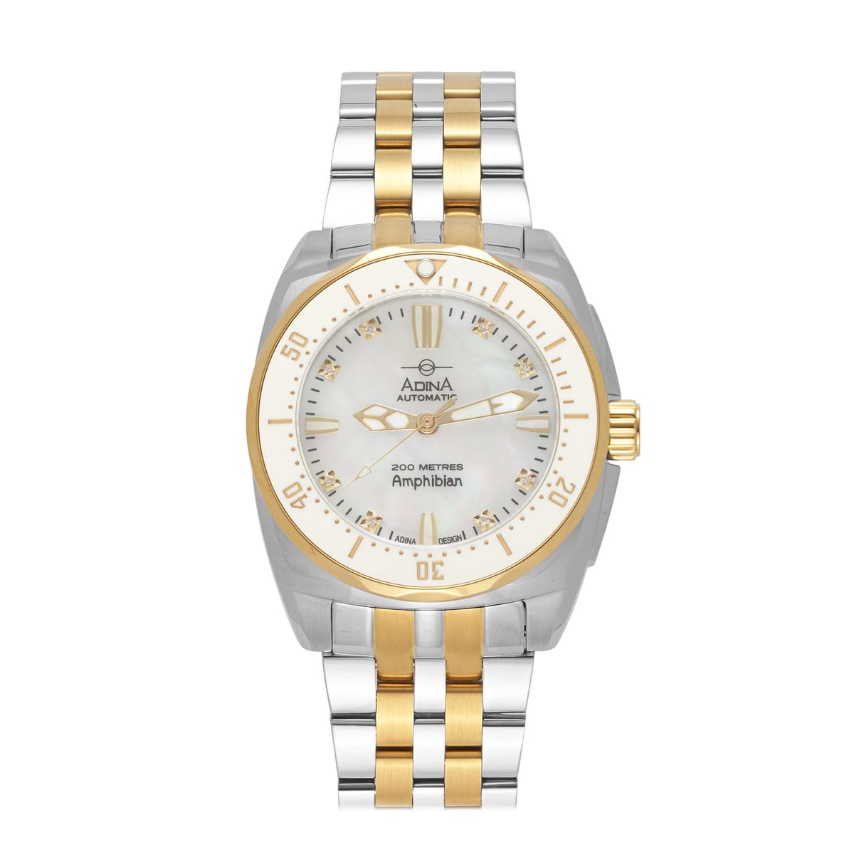 Automatic Amphibian Ladies Diamond Set* Dress Dive Watch CT111 T0XB