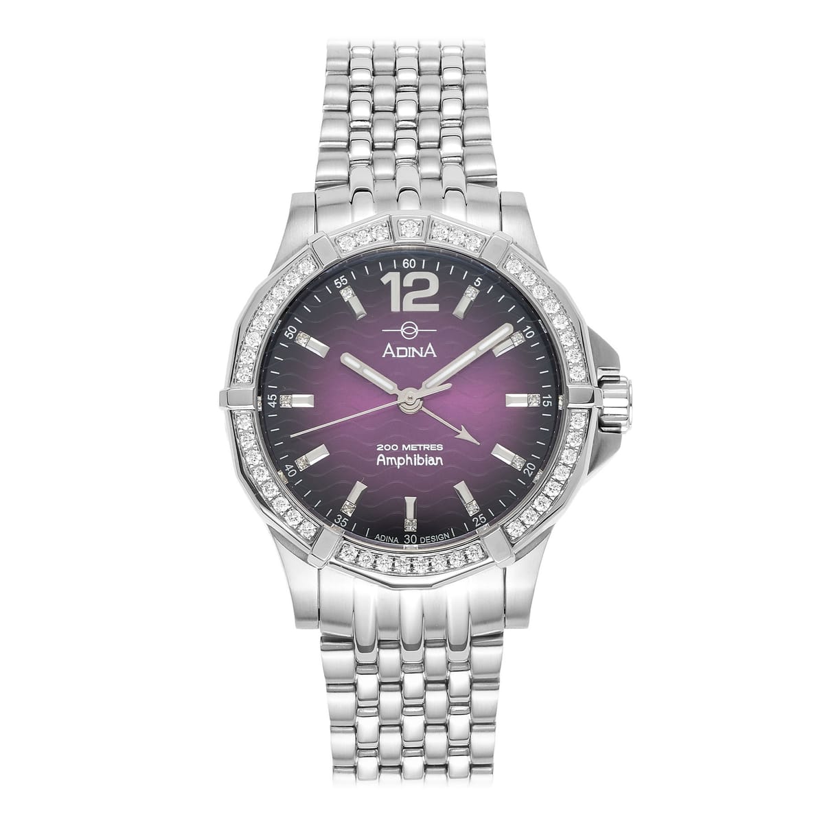 Diamond Set Automatic Amphibian GMT Watch CT139 SPXBD