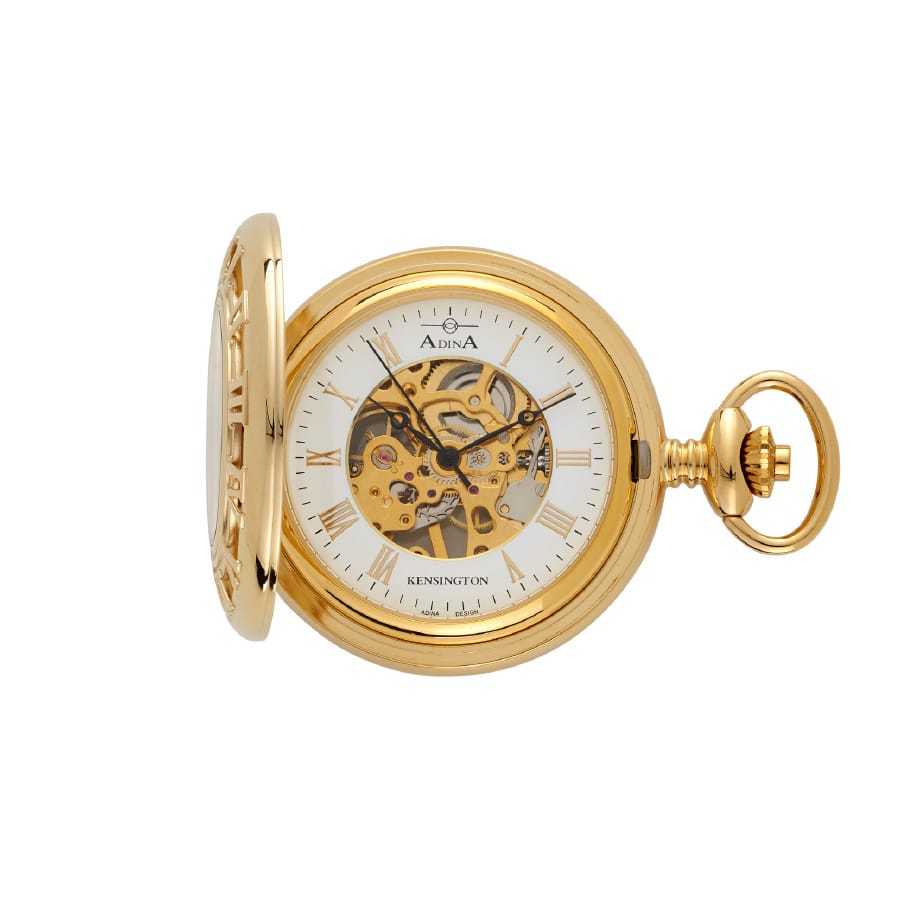 Kensington Mechanical Skeleton Pocket Watch PW5670G1RP