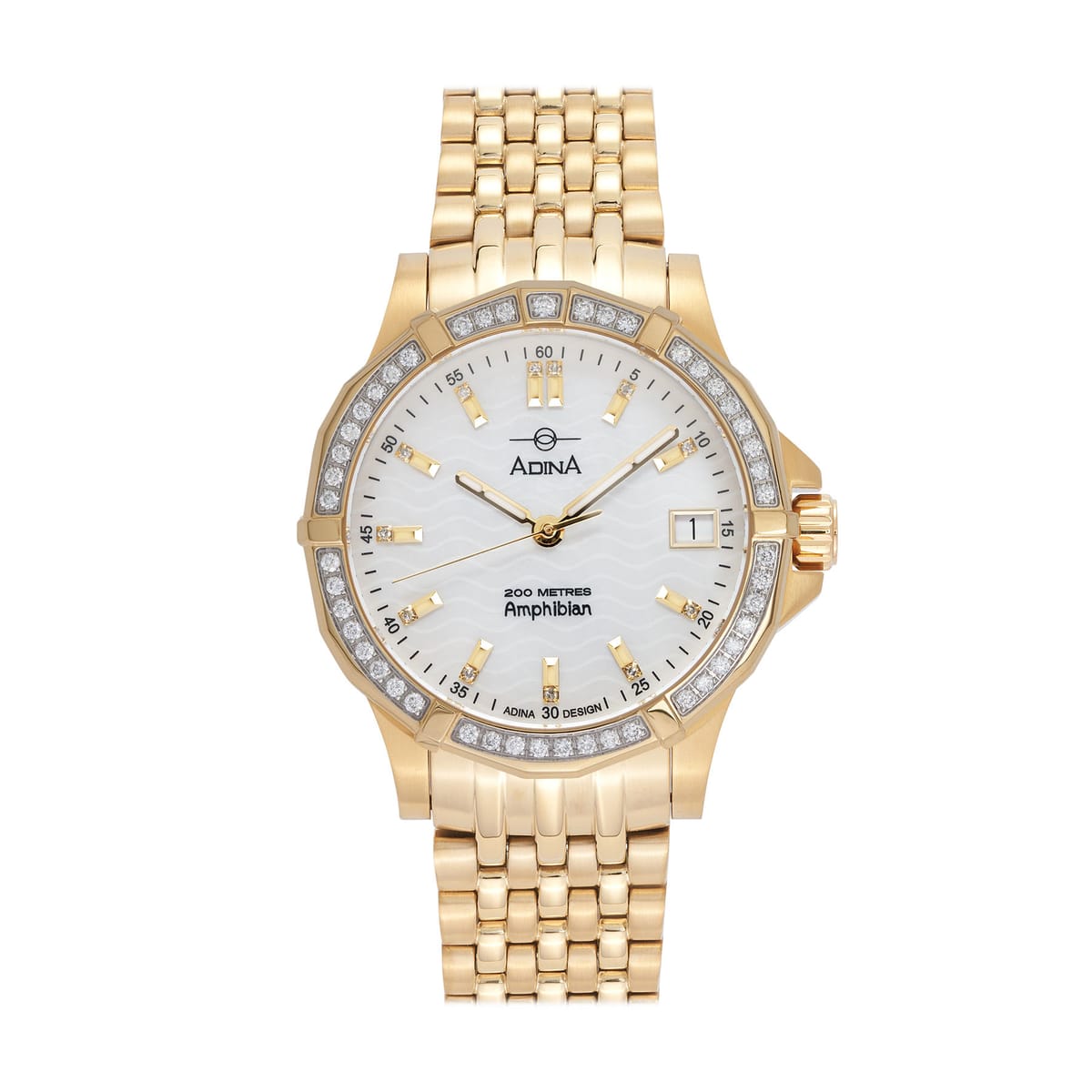 Diamond Set Automatic Amphibian Dive Watch CT138 G0XBD